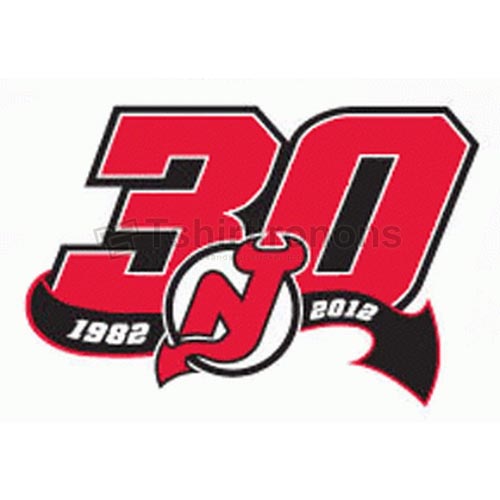 New Jersey Devils T-shirts Iron On Transfers N225 - Click Image to Close